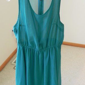 Divided by H&M sheer green dress size 8.